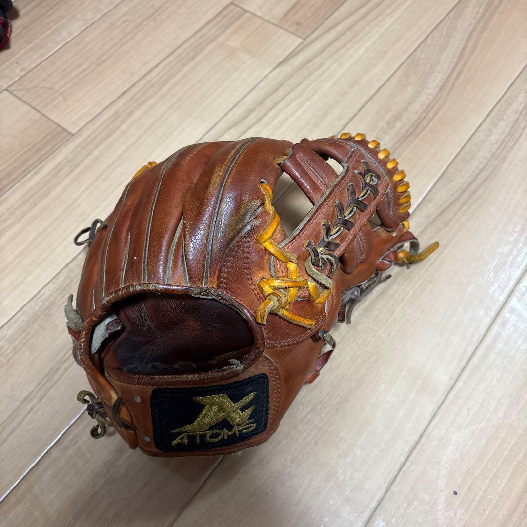 ATOMS ブラウン 硬式グローブ