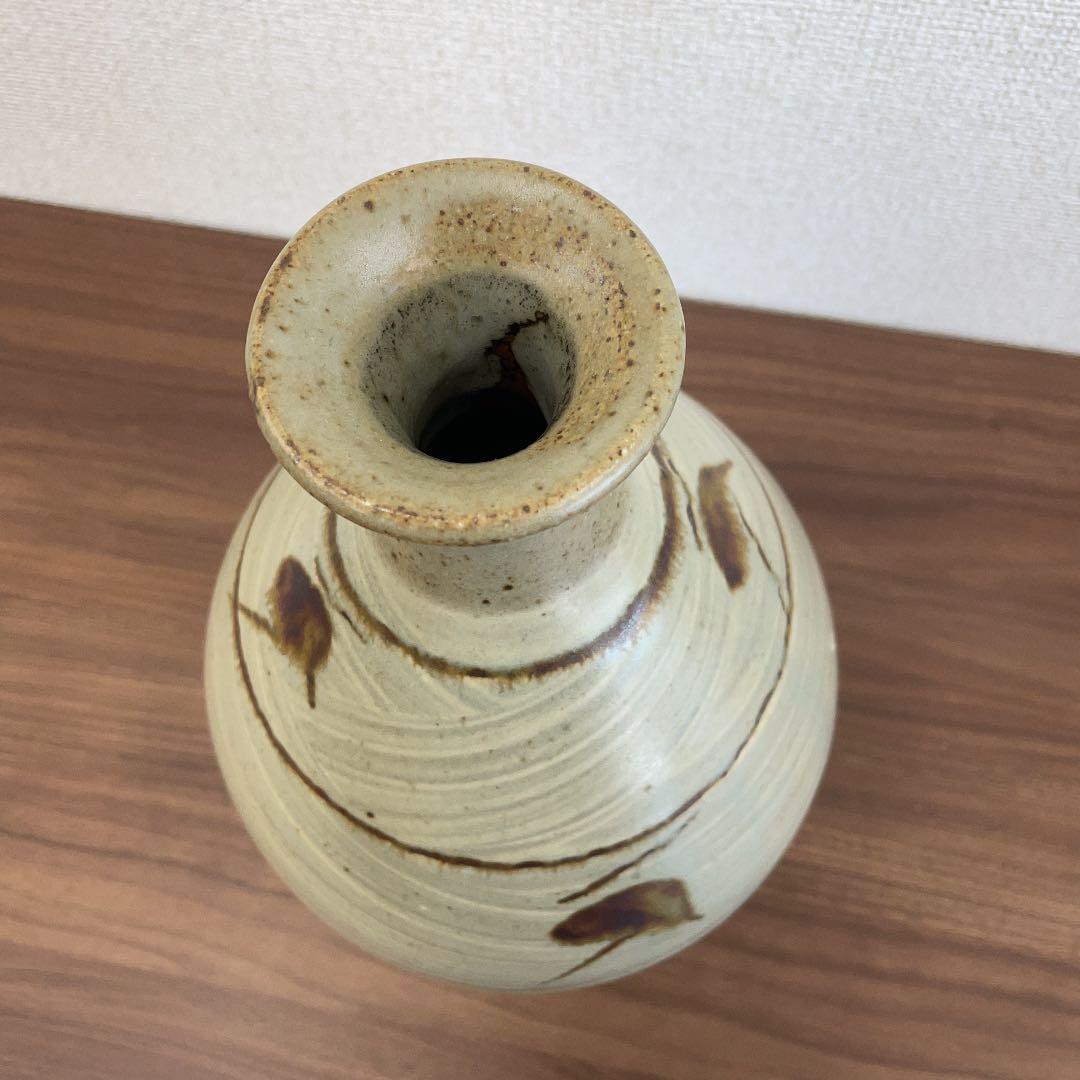 【人間国宝】島岡達三 刷毛目竹文壷