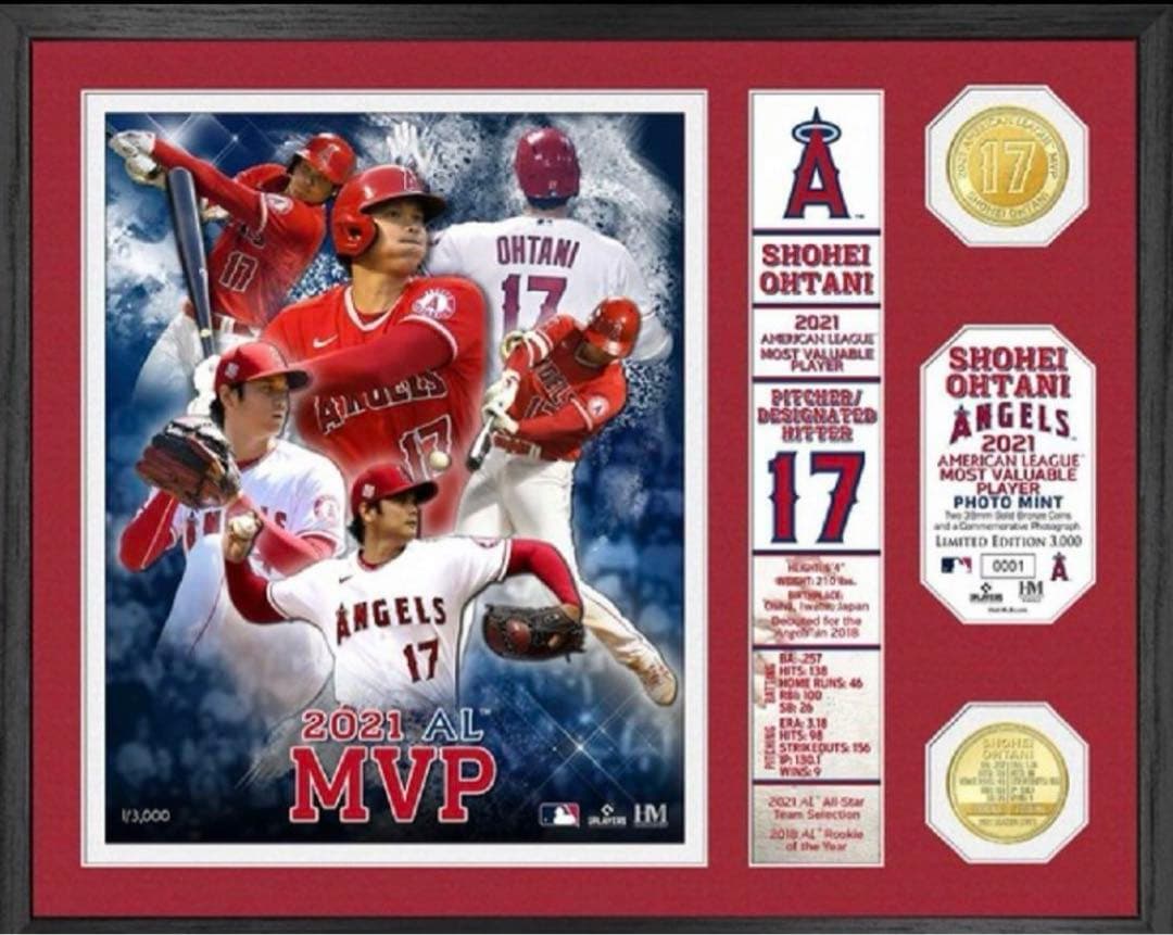 大谷翔平 2021年MVP記念 ２フォトミント（数量限定：3,000個）