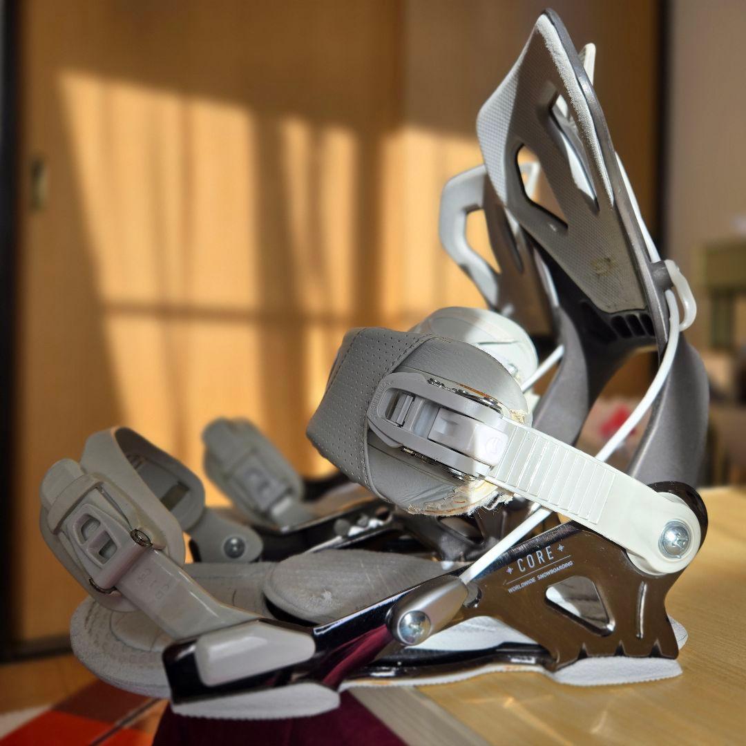 SP　Binding　CORE スノーボードビンディング ホワイト/グレー