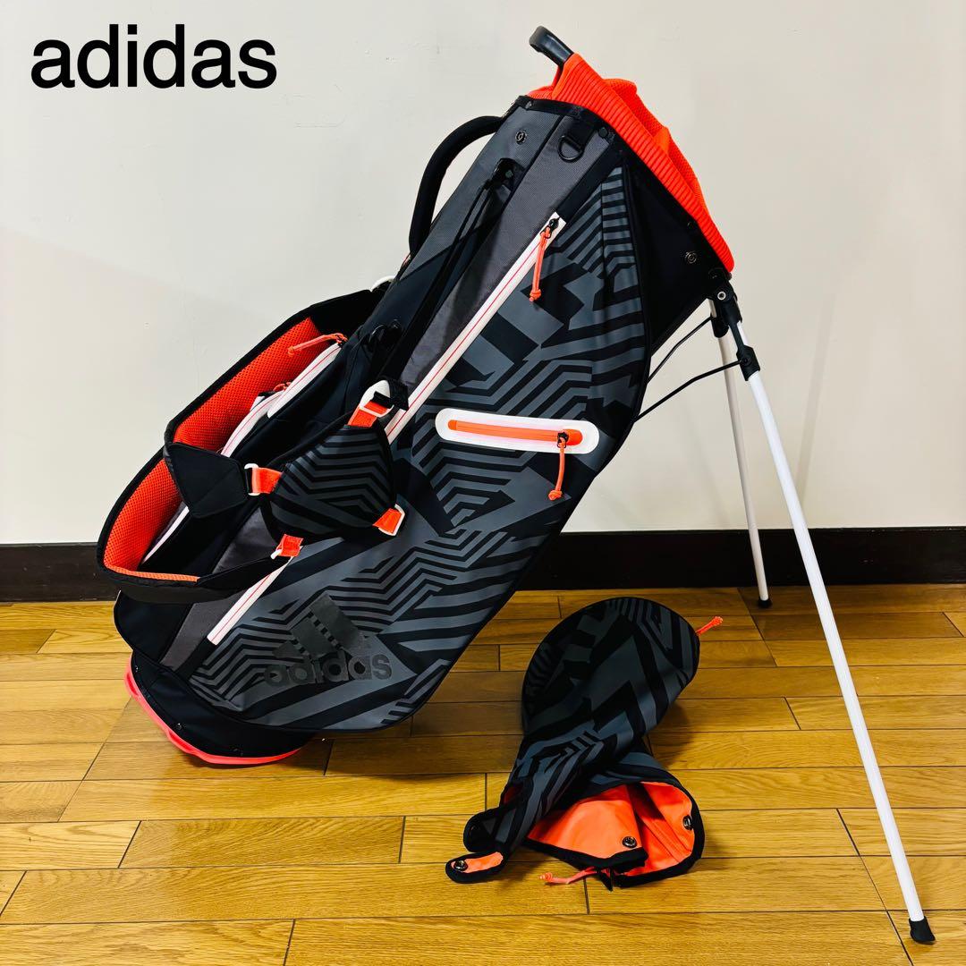 【美品】アディダスキャディバッグ スタンド式送料込み　6分割