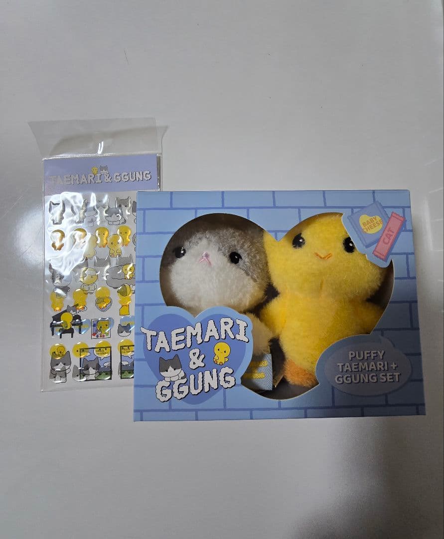 SHINee テミンTAEMARI & GGUNG ぬいぐるみセットとステッカー