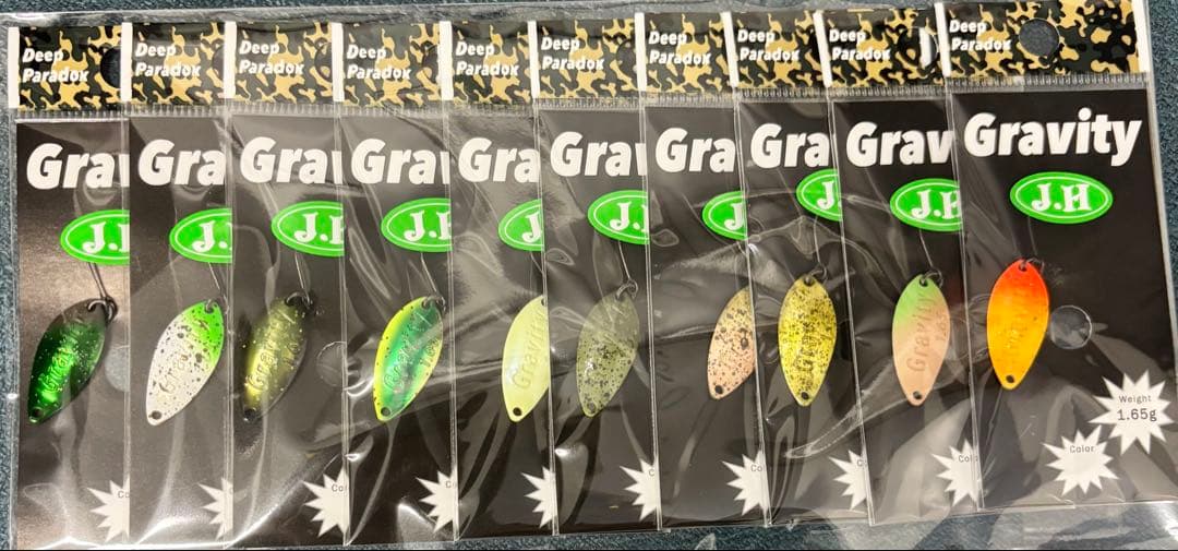 ディープパラドックス　グラビティ1.65g 城峰10色アソート　2026初売り