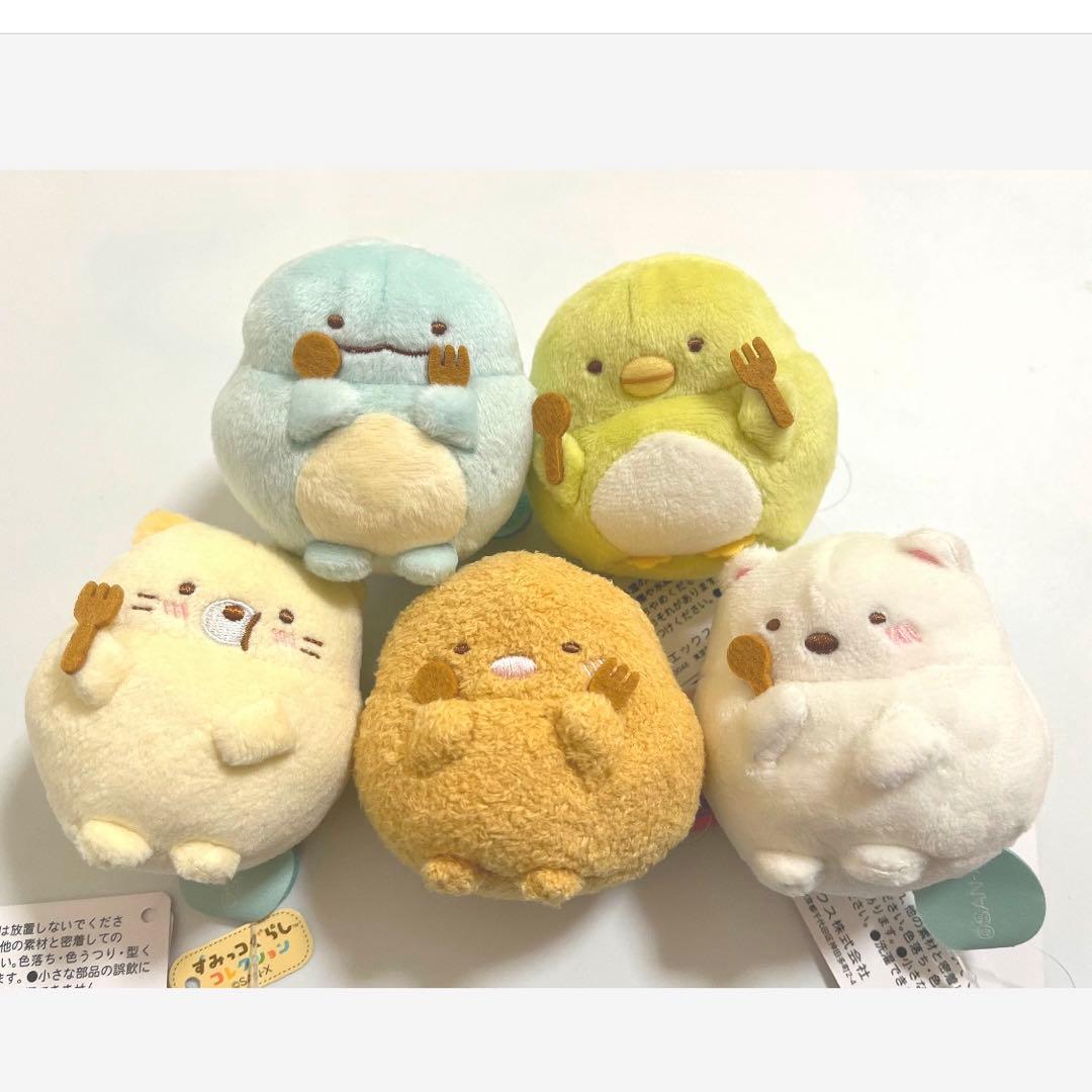 すみっコぐらし　たぬきのまんまるレストラン　てのりぬいぐるみ　全種類セット
