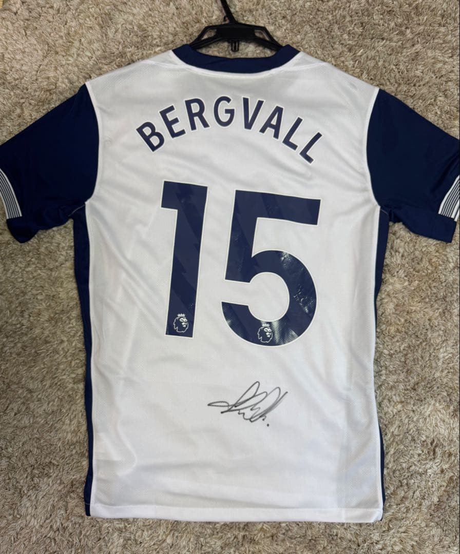 トッテナム　ユニフォーム　ルーカスベリヴァル　サイン入り