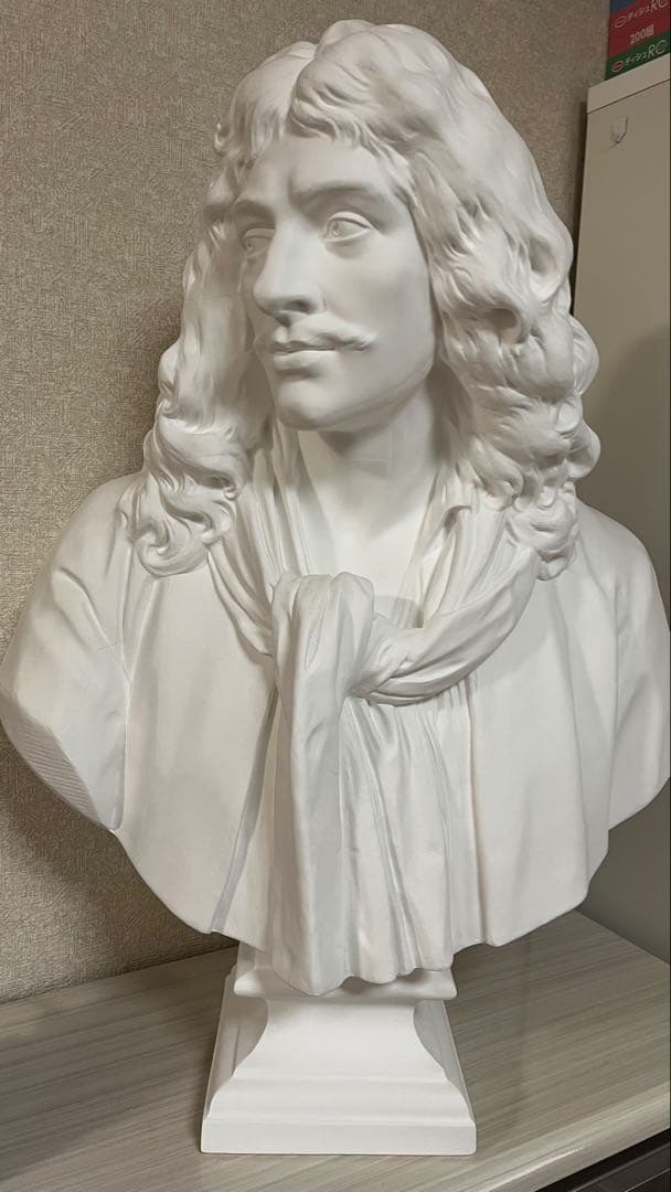堀石膏制作（石膏像ドットコム）石膏像 モリエール 胸像 85cm 美品