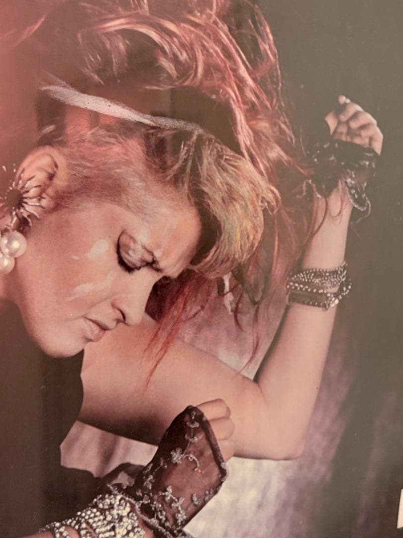 シンディーローパー　特大ポスターパネル　レア　80年代cyndi lauper