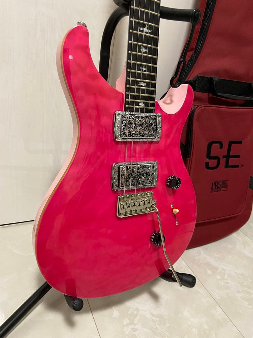 美品　PRS SE Custom 24 （改）エレキギター ボニーピンク
