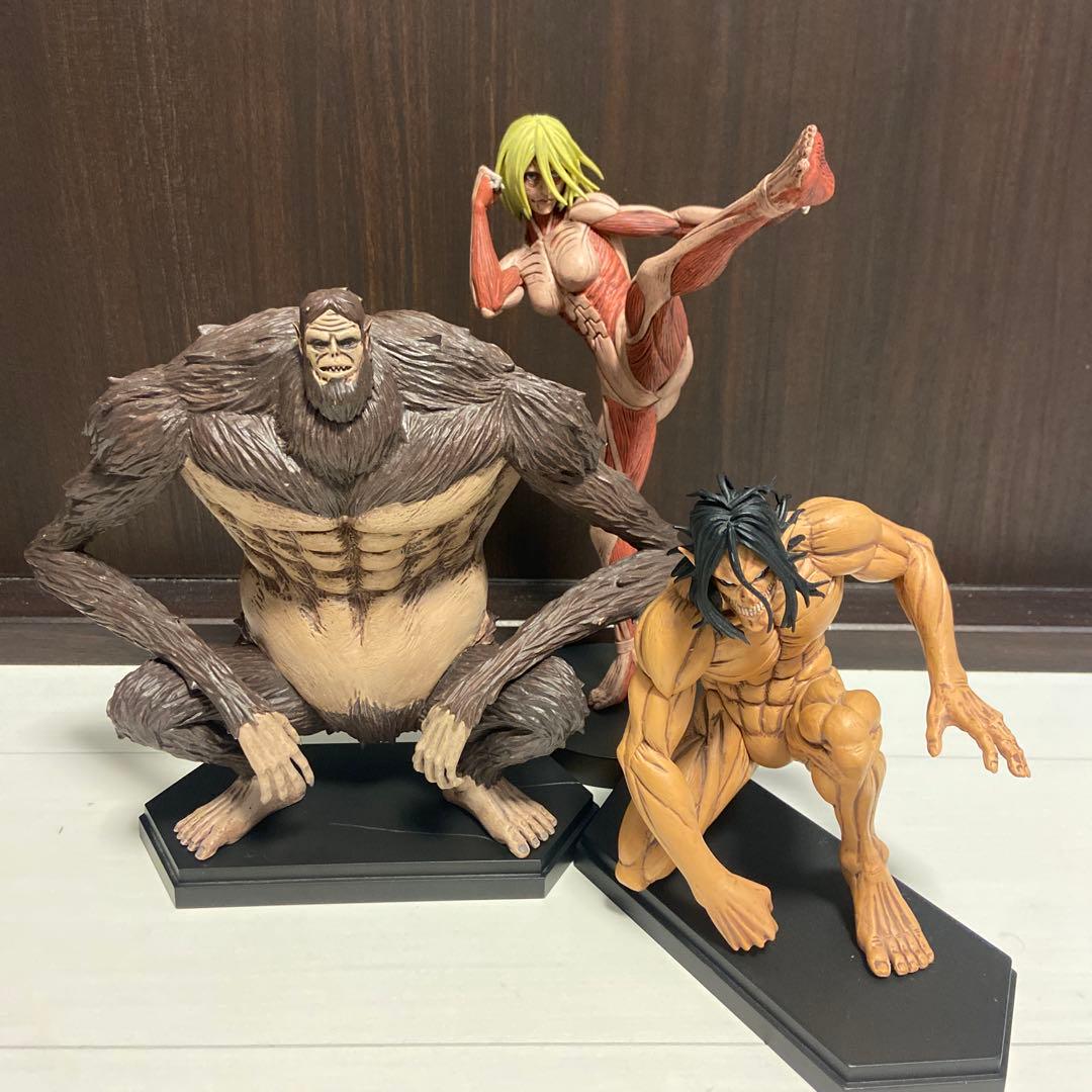 POP UP PARADE 4点セット進撃の巨人・鎧の巨人・女型の巨人・獣の巨人