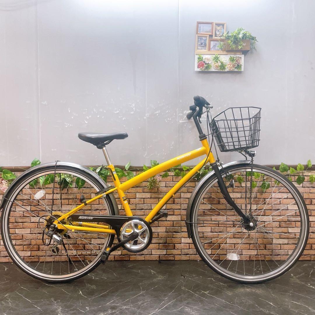 引き取り価格【52】一般車 シティー車 REGAFFINO イエロー 26インチ