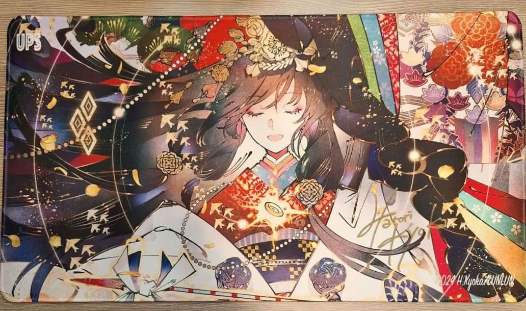 直筆サイン入り MTG 匈歌ハトリ プレイマット LUNLUN