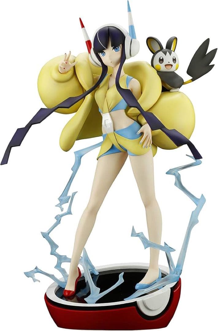 ポケモンセンターオリジナル カミツレ＆エモンガ フィギュア【美品】