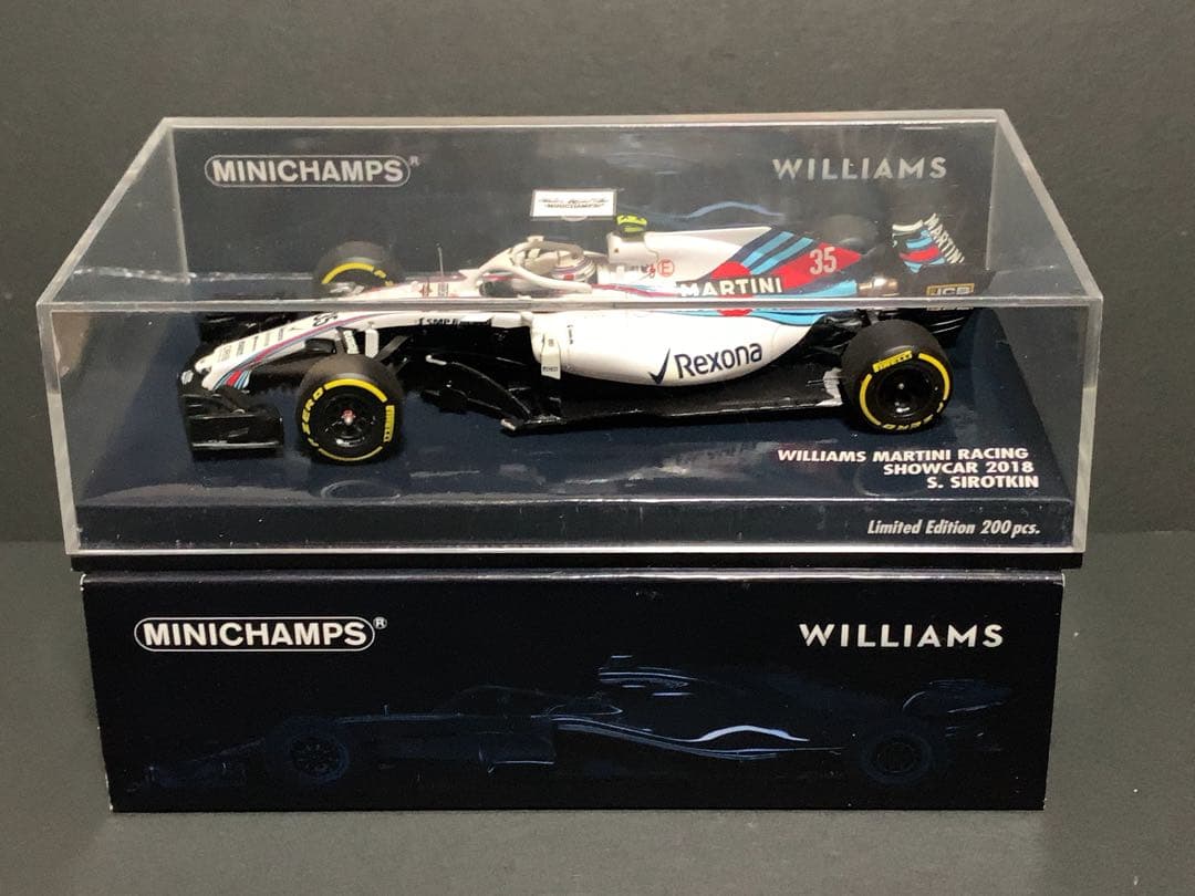ミニチャンプス 1/43 ウィリアムズ マルティニ レーシング 2018