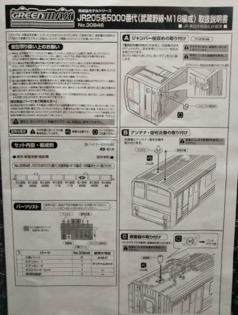 Nゲージ グリーンマックス 205系 武蔵野線 M18編成