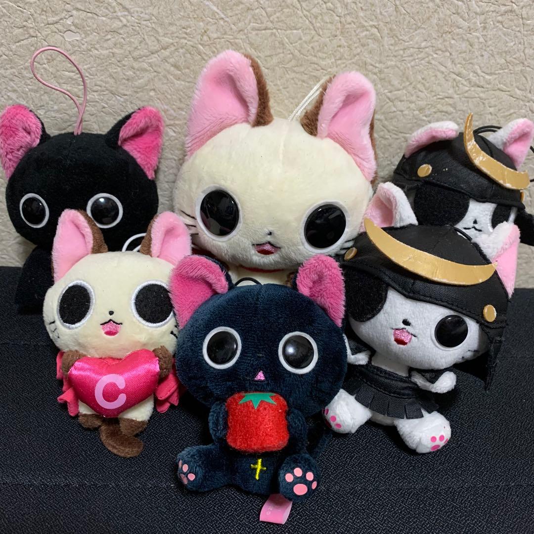 にゃんぱいあ　ぬいぐるみ マスコット 6点セット