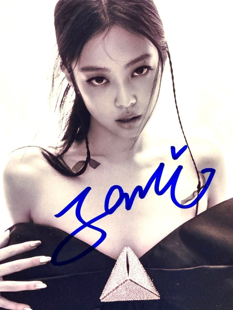 ジェニー直筆サイン入り2Lサイズ写真…Jennie…BLACKPINK