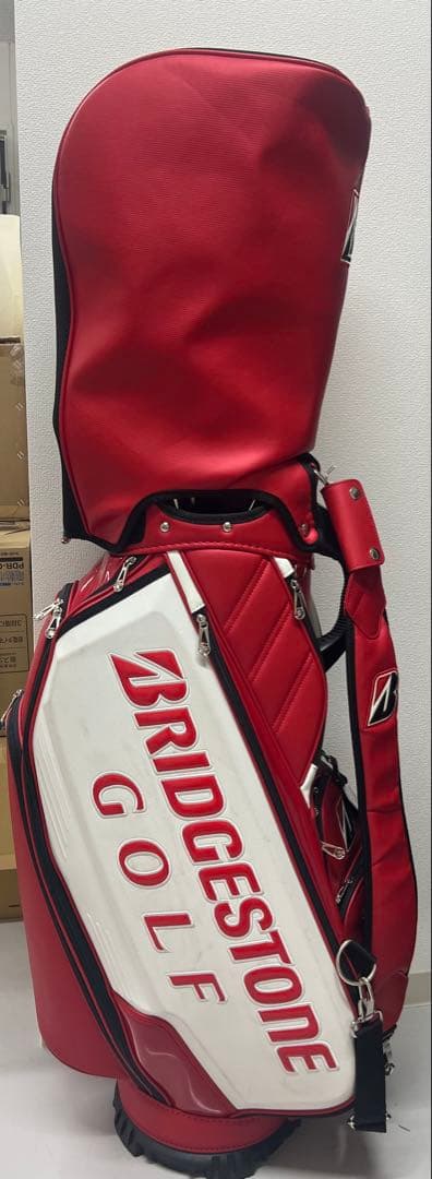 【値下げ交渉可能】BRIDGESTONE キャディバッグ 赤白