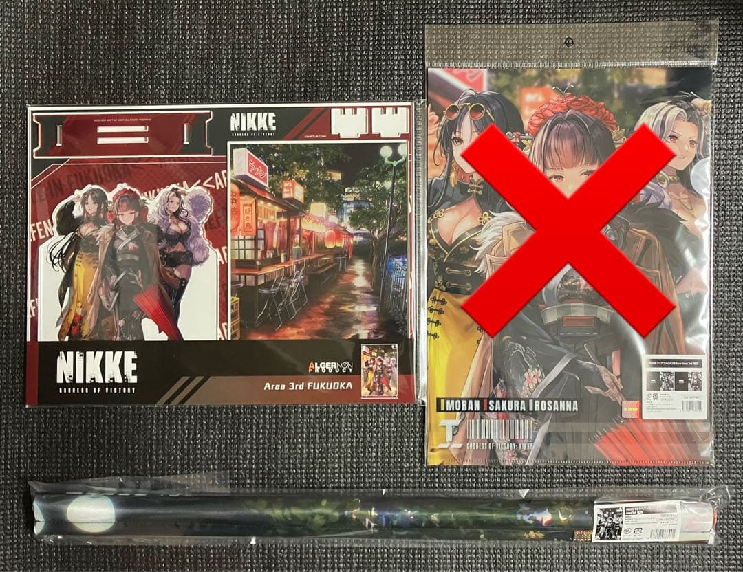 NIKKE　エリア防衛戦　福岡　ジオラマアクリル　B2タペストリー　セット