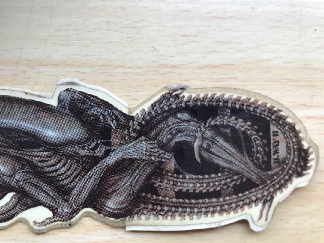 ヴィンテージスケートボードステッカーダニーウェイプランビーHRギーガーエイリアン