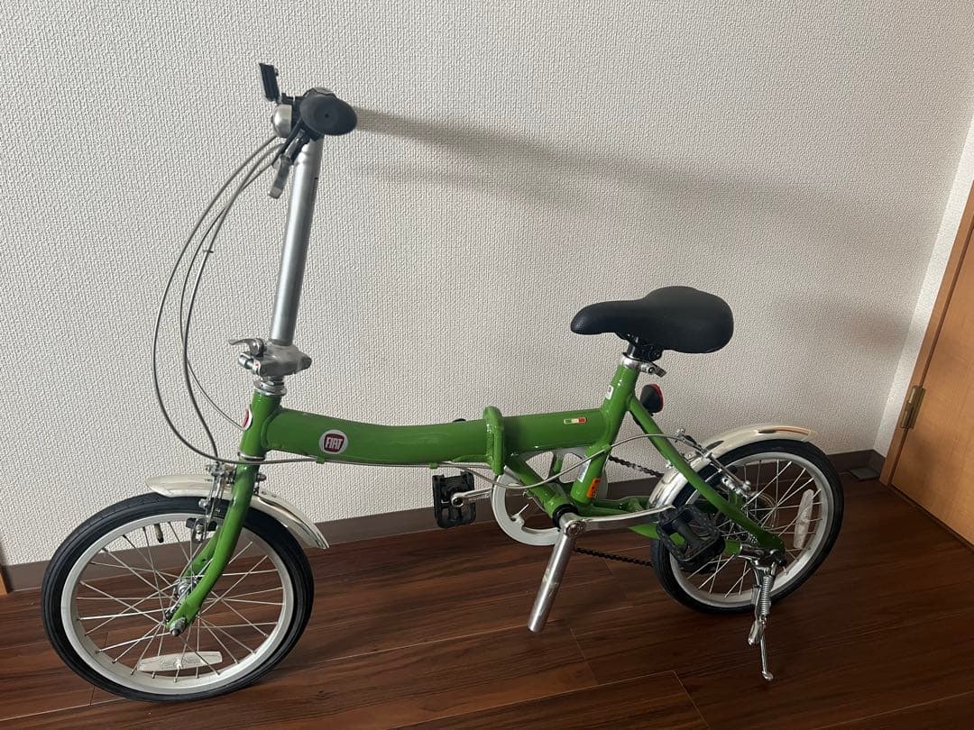 FIAT折りたたみ自転車 緑色 16インチ