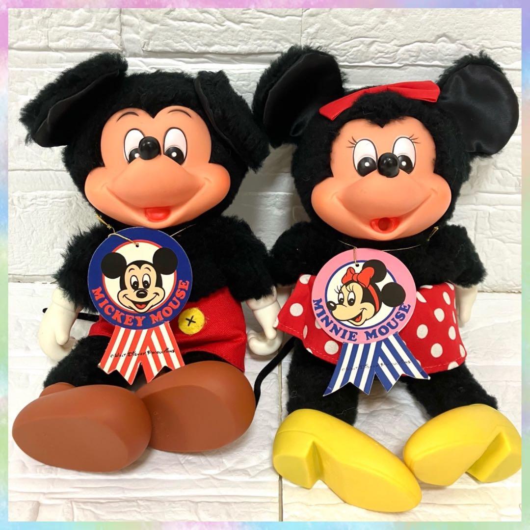 ヴィンテージ ミッキーマウス＆ミニーマウス ヤングエポック タグ付き　当時物