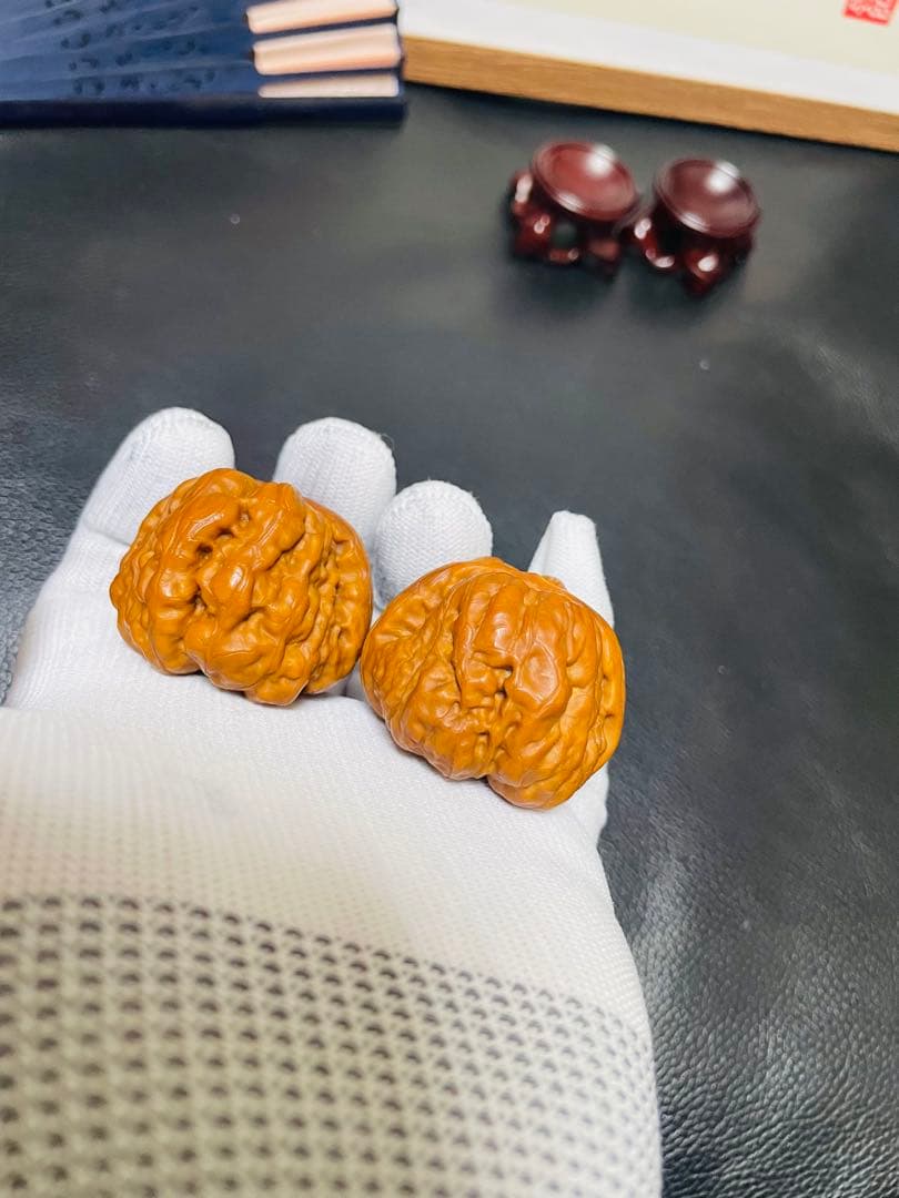 ❤️No.421遊ぶクルミ　文玩核桃 满肉肥蛙（店主1年育てた)