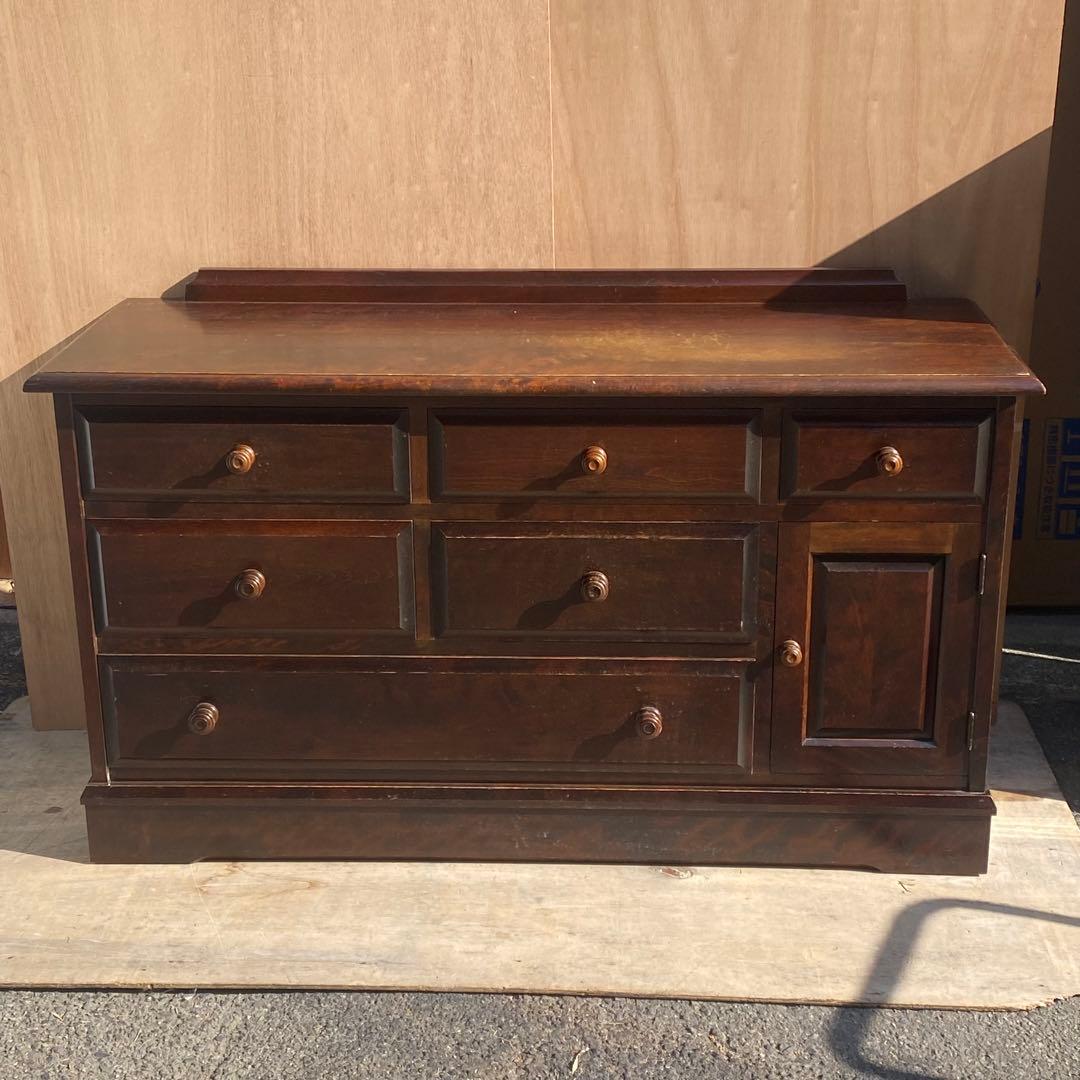 北海道民芸家具　タンス　箪笥　アンティーク　使用感あり