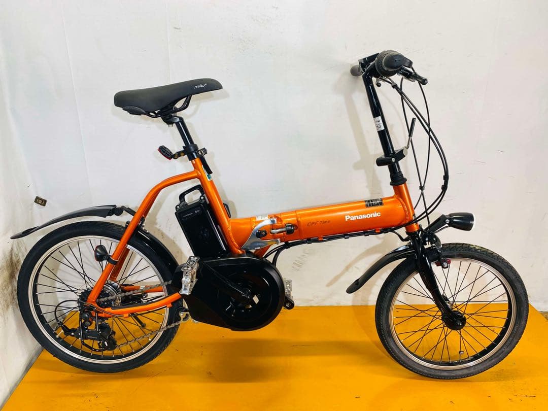 送料無料 条件付き パナソニック折り畳み式 前18/後20型 電動自転車中古