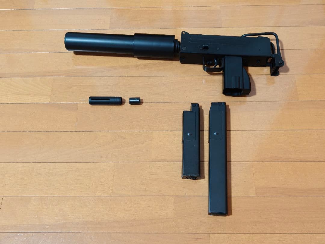 マルイ　mac10 カスタム　電動ガン 多弾ショートマガジン　リポバッテリー付き