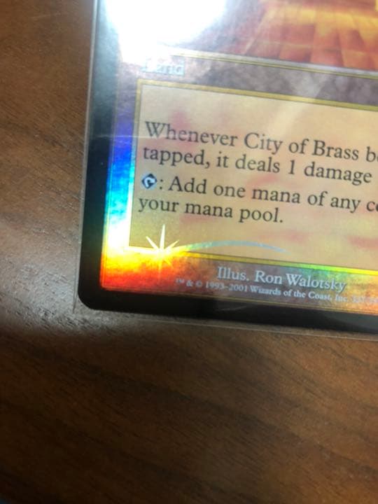 【Foil】《真鍮の都/City of Brass》[7ED] 土地