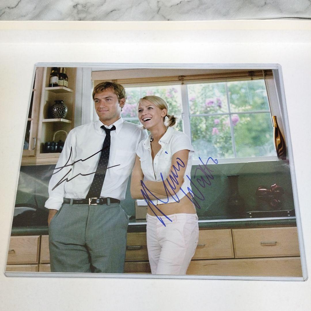 映画　アルフィ　ナオミ・ワッツ&ジュード・ロウ　直筆サイン入り8Ｘ10フォト