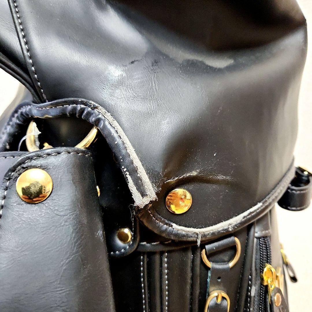 MAJESTY マジェスティ キャディバック 9型 ブラック PVC 牛革