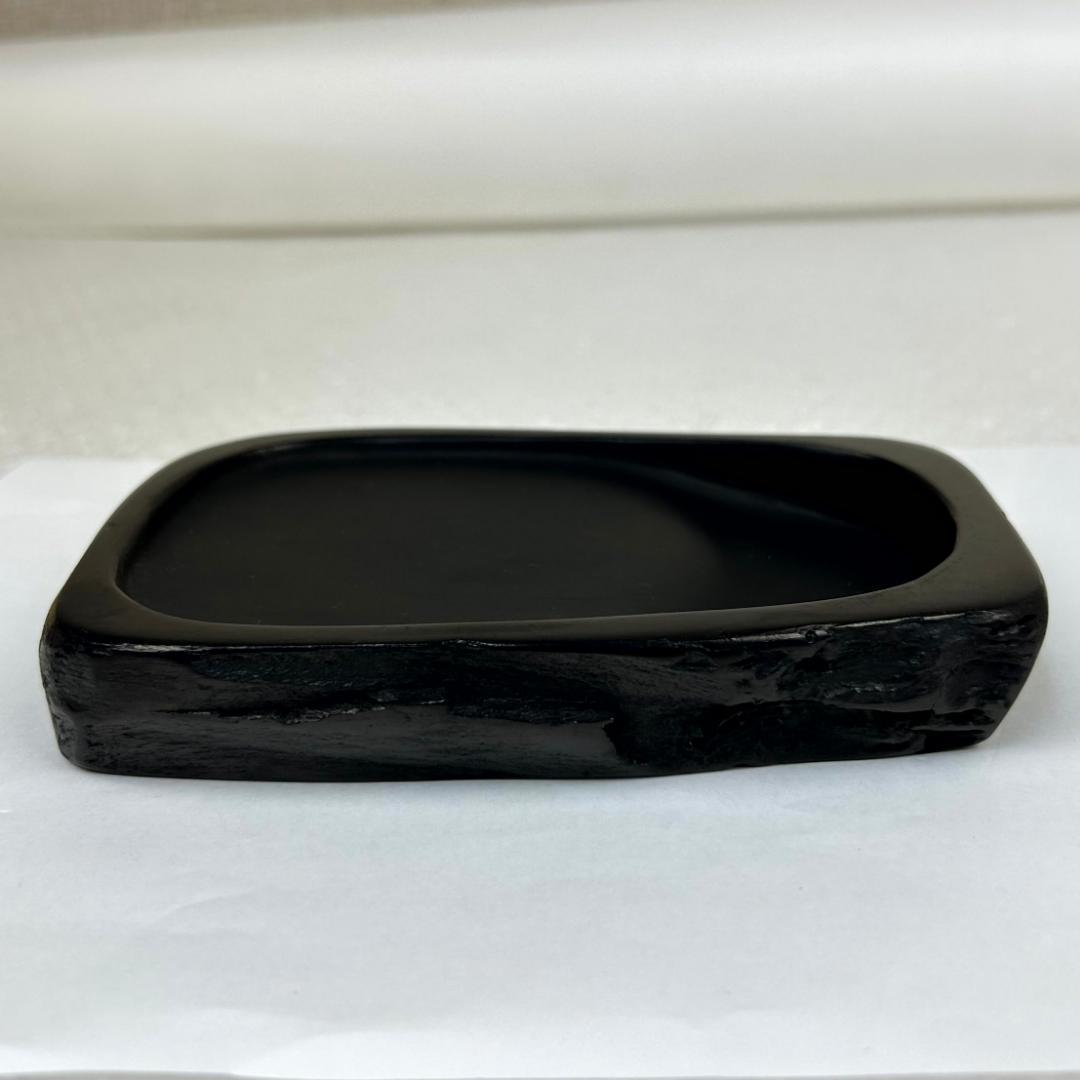 【美品　新品？】雨畑硯　峯硯堂本舗　山梨の名工　雨宮正廣（峯硯）　天然硯　共桐箱