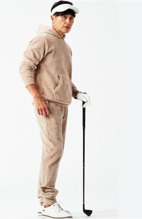 【美品】1PIU1UGUALE3　GOLF×戸賀敬城 シャギー セットアップ