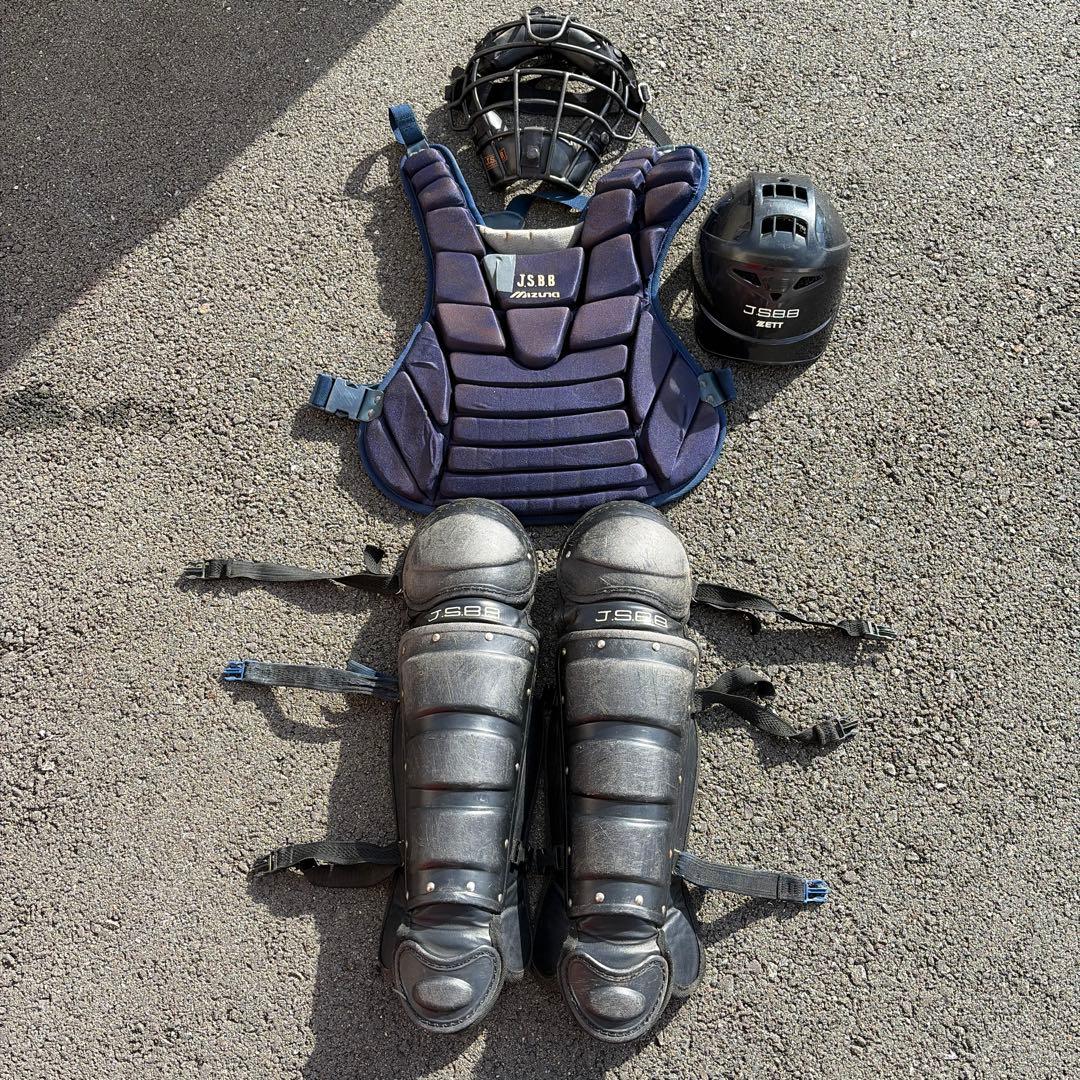 軟式野球　一般用　キャッチャー防具一式　JSBB