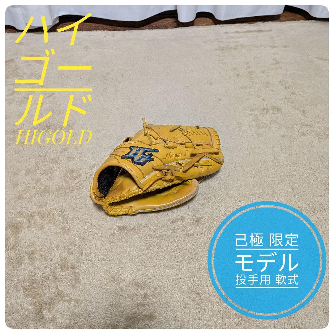 ハイゴールド 己極 限定モデル HGラベル HIGOLD 投手用 軟式グローブ