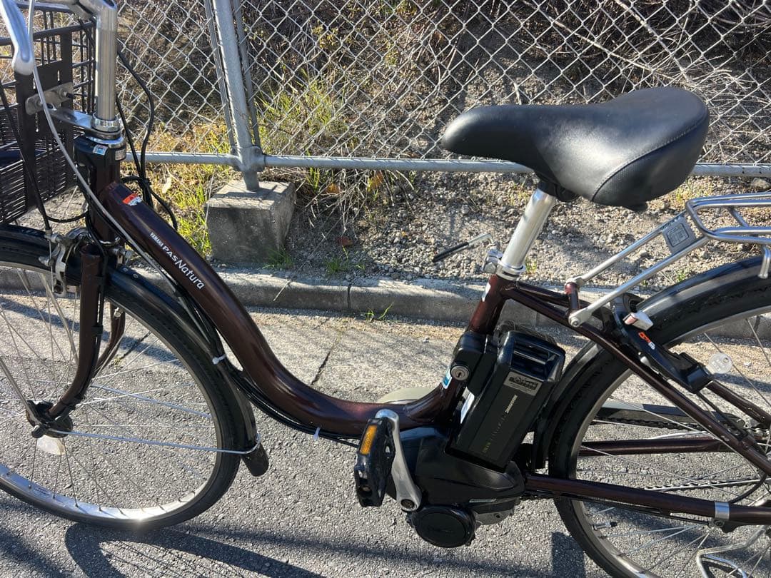 ヤマハPASナチュラ電動アシスト自転車タイヤ新品交換済26インチ整備済関東圏配送