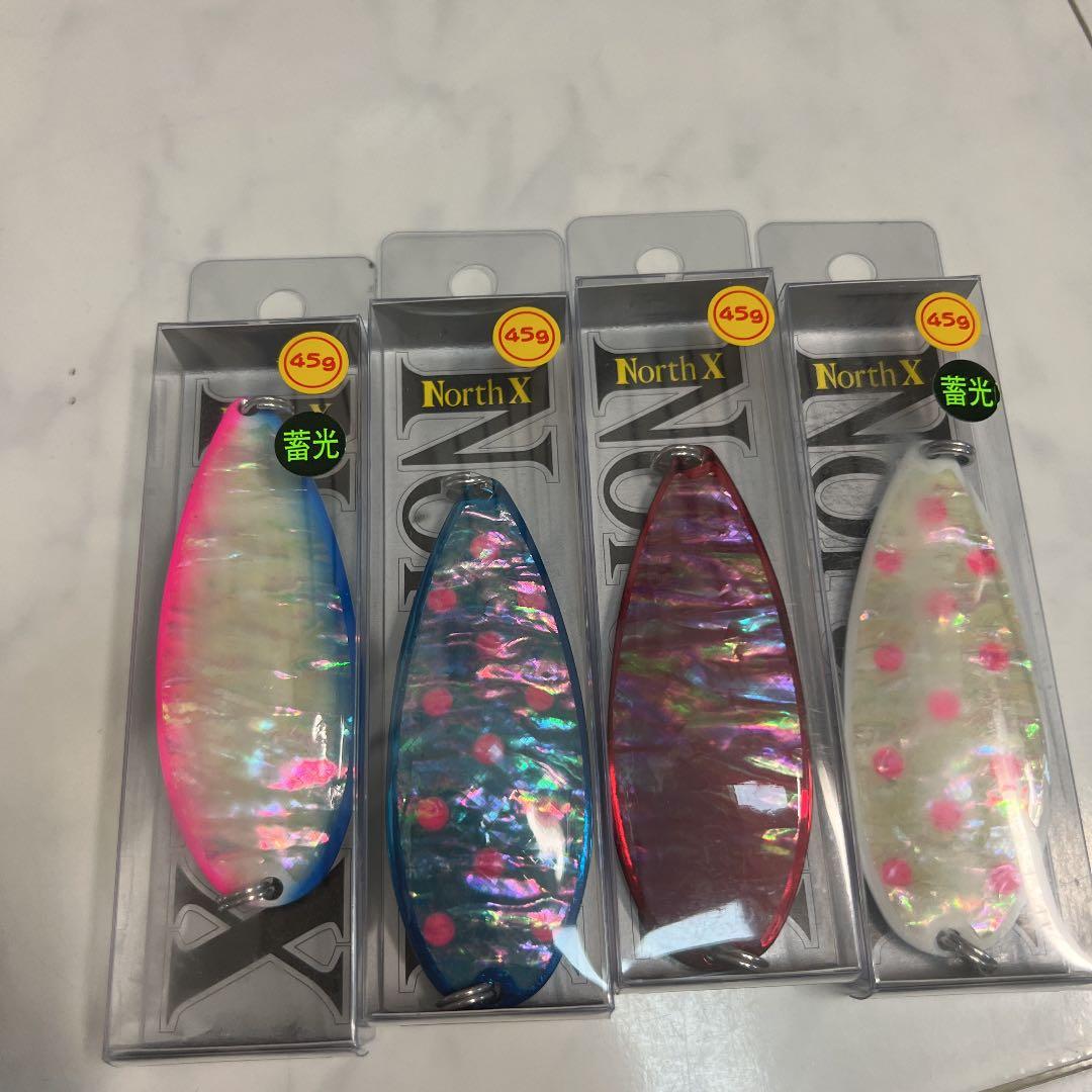 値下げ！ノースX 45g ブルーピンクカラーグローカラーアキアジ❹