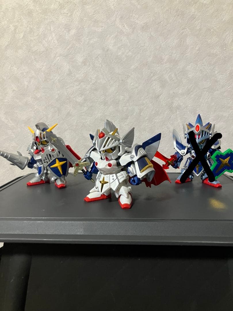 SDガンダムBB戦士 LEGENDBB ナイトガンダム3点セット　塗装完成品