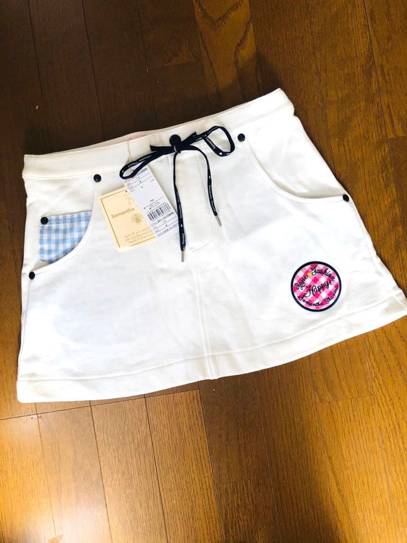 サマンサタバサ ゴルフ　スカート　ホワイト白　新品タグ付き