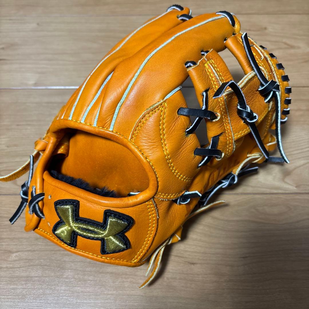 アンダーアーマー 軟式グローブ オレンジ