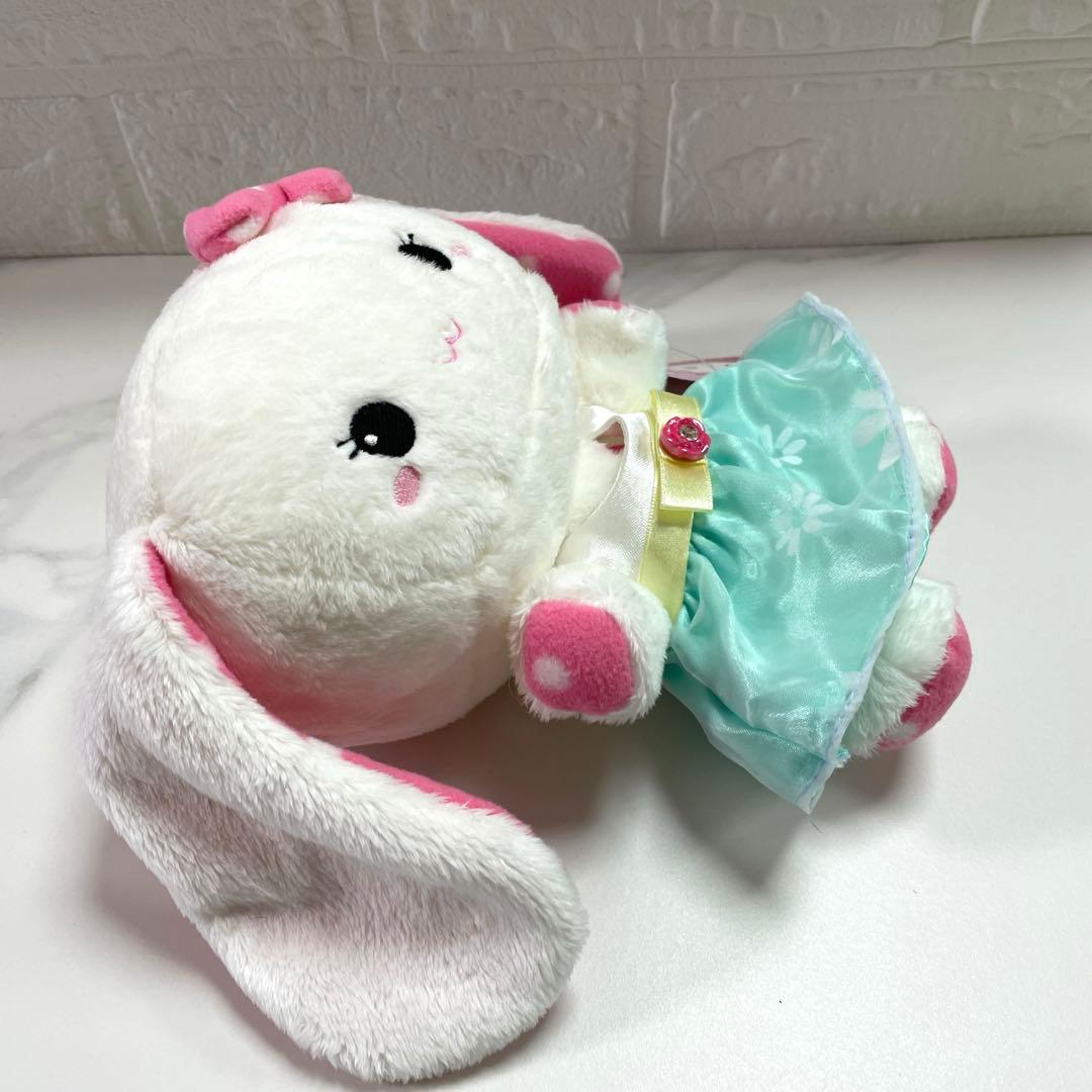うさぎぬいぐるみ　チョンザム　海外製品　ピンク水玉　タグ付き