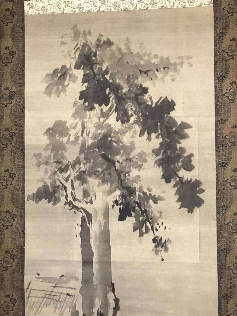 【真作】高嵩谷/田家馬子図/馬図/掛軸/名家伝来/AC-173