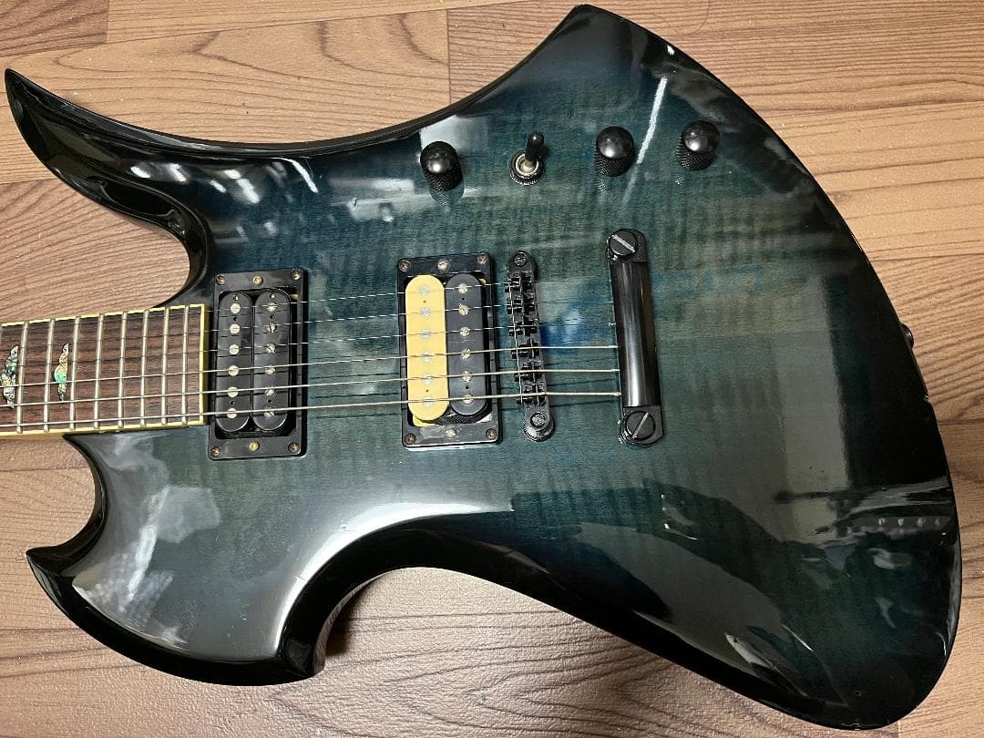 B.C.RICH モッキンバード シースルーブラック 虎目 ディマジオ ケース付