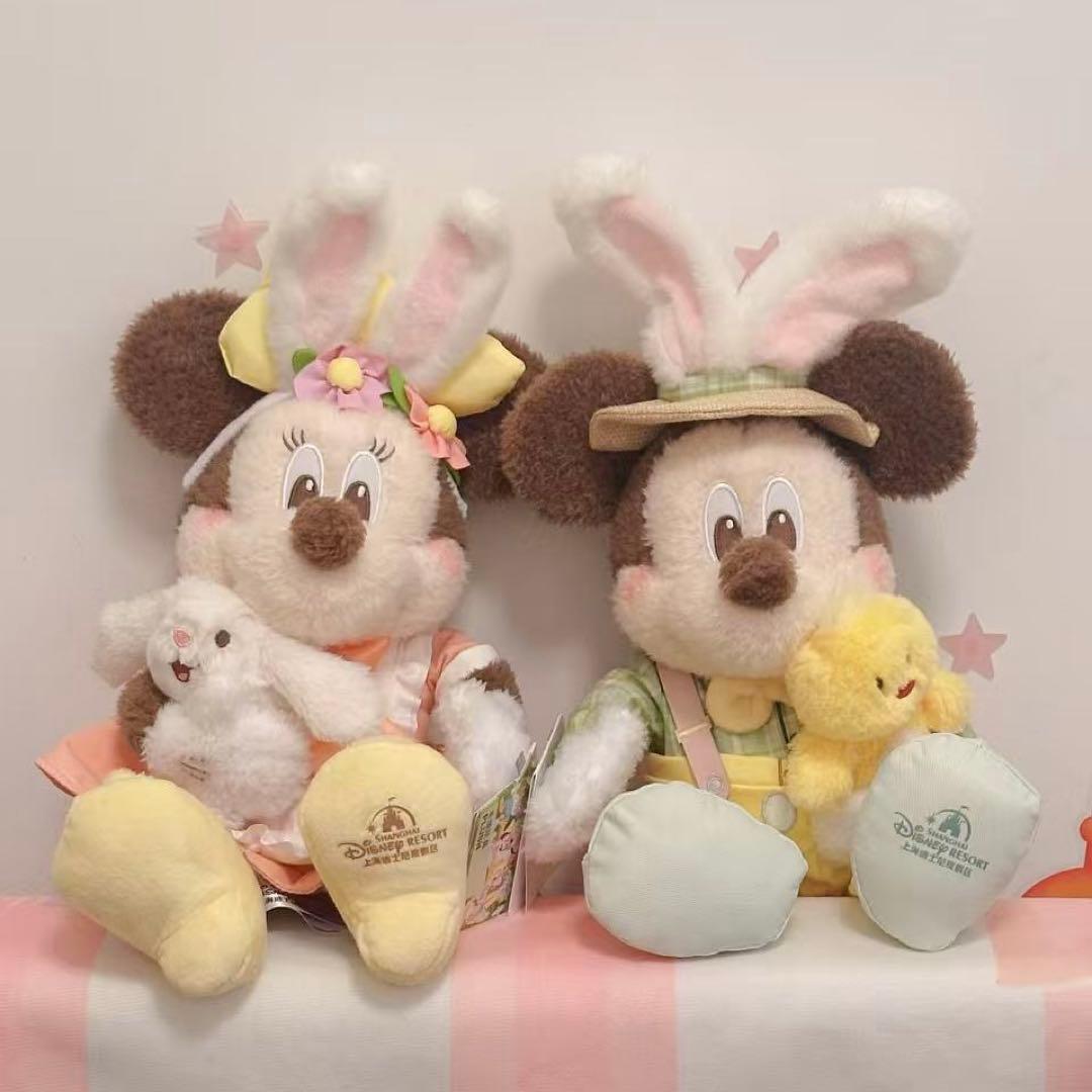 お顔厳選　上海ディズニー　春日　イースター　ミニー　ミッキー　ぬいぐるみ ②