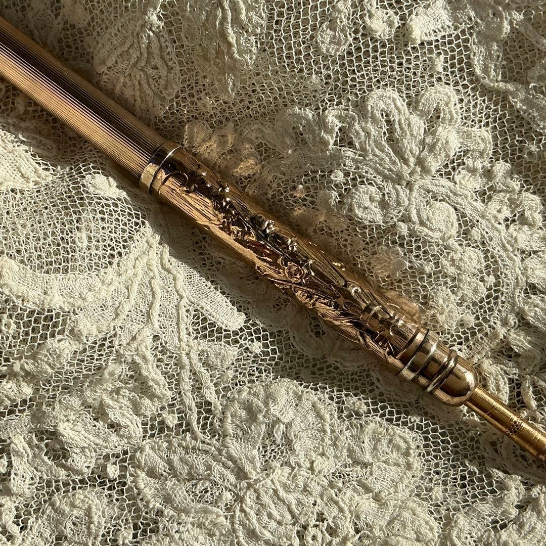 【D】フランスアンティーク　レアカラー♡　すずらん　ペンシル　ペンダント