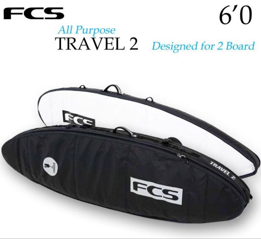 FCS TRAVEL 2 サーフボード　　　1〜2本ケース 6'0