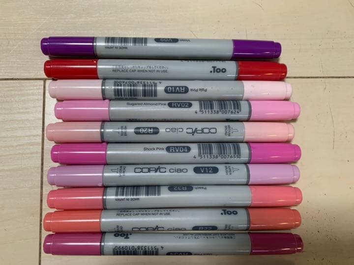 コピックペンセット。