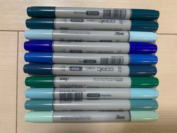 コピックペンセット。