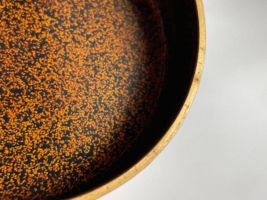 漆工　蒔絵師　中村湖舟 金地菊桐蒔絵平棗　加賀蒔絵　茶道具　共箱